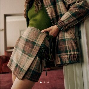 Sezane Opaline Skirt Carlisle Check 2